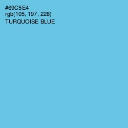 #69C5E4 - Turquoise Blue Color Image